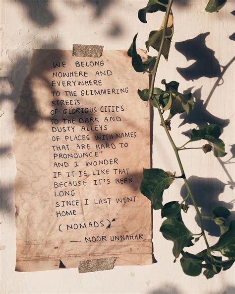 Nomads Poetry At Unexpected Places Pt By Noor Unnahar Quotes