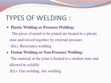 Ppt Presentation Of Welding