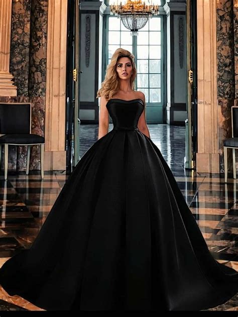 Black Ball Gown Black Ball Gown Black Bridal Dresses Prom Dresses