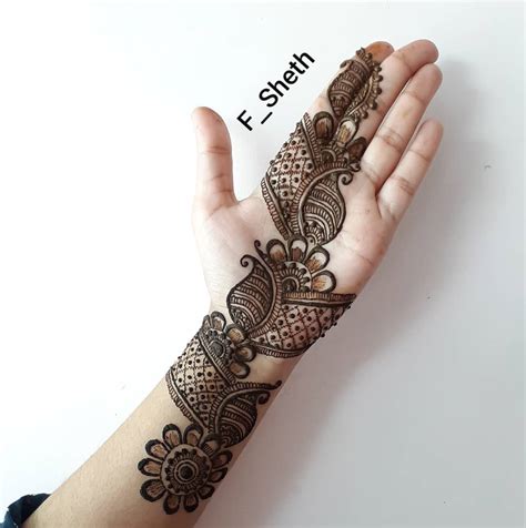 Mehndi Designs for Front Hand in Arabic Style - K4 Fashion