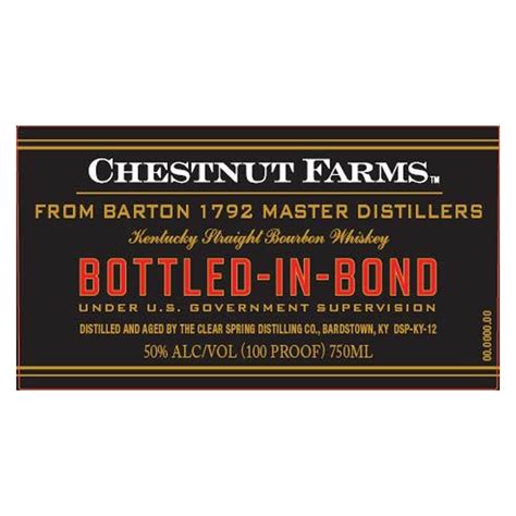 Chestnut Farms Bottled In Bond Bourbon │ Nestor Liquor