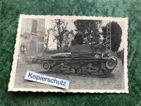 Altes Foto Panzer Tank Kennung Balkenkreuz Ww Eur Picclick De