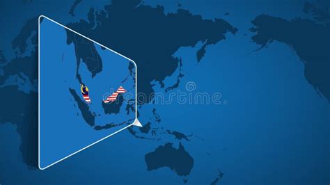 Location Of Malaysia On The World Map With Enlarged Map Of Malaysia