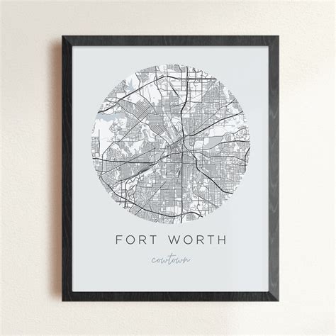 Fort Worth Street Map | Backstory Map Co.