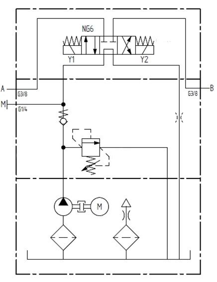 Hydraulic Circuit Diagram Of Power Pack Circuit Diagram