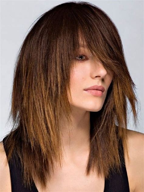 Medium Length Hairstyles With Layers And Bangs 25 Latest Medium Length Hairstyles With Bangs