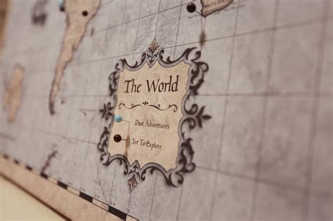 Rustic Vintage World Pin Board Map Review