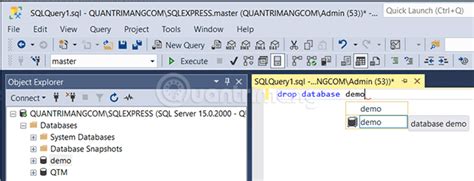 Cách Xóa Cơ Sở Dữ Liệu Trong Ms Sql Server