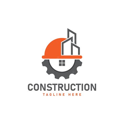 Diseño De Logotipo Para Servicio De Construcción Y Arquitectura Vector Premium