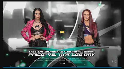 WWE 2K22 Paige Vs Kay Lee Ray C WWE UK Women S Championship YouTube