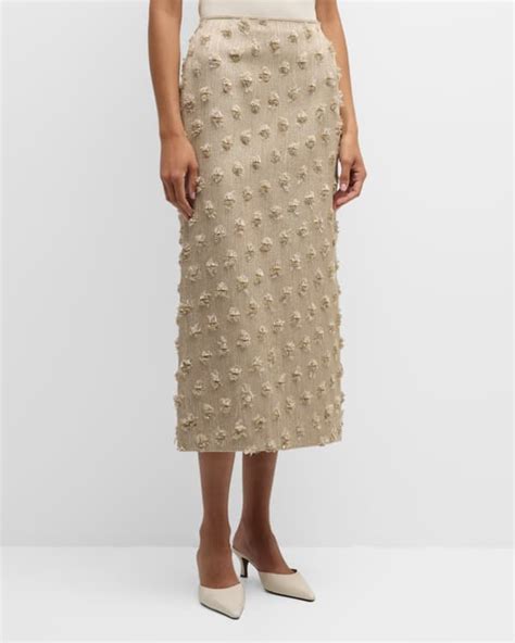 Vince Slim Midi Pinstripe Pencil Skirt Neiman Marcus