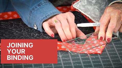 How To Perfectly Join Your Quilt Binding Youtube