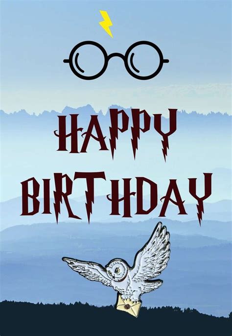 Happy birthday harry potter, Harry potter birthday cards, Harry potter ...