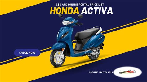 Honda In AFD CSD Canteen Online Portal Price Dealer List 2023 PDF