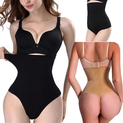 Women High Waist Briefs Shapewear Panty Body Shaper Control Slim Soft Tummy Underwear Plus Size