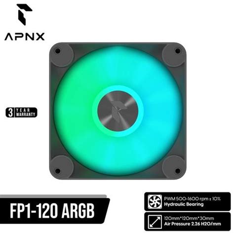 Jual Apnx Fp1 120 Pwm Argb Fan Black Jakarta Pusat Coc Komputer