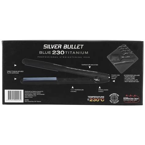 Silver Bullet Keratin 230 Titanium Blue Hair Straightener My Haircare