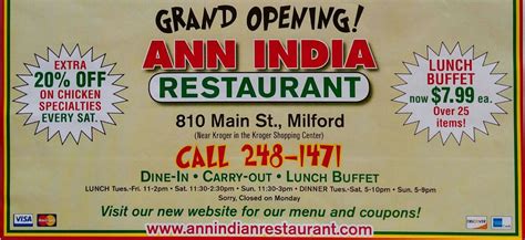 Ann Indian Restaurant - Coupons