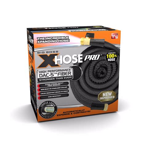 Big Boss Xhose Pro Dac 5 100 Ft The Original Expandable Garden Hose