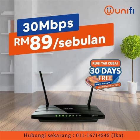 Unifi Home Fibre Broadband Internet Unlimited Data Free Modem