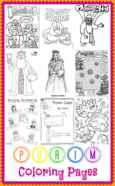 Purim Coloring Pages