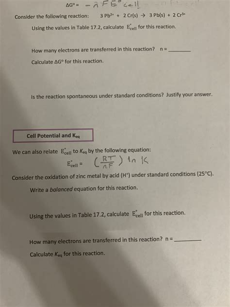 Answered Ag F E El N Fe Consider The Following Reaction