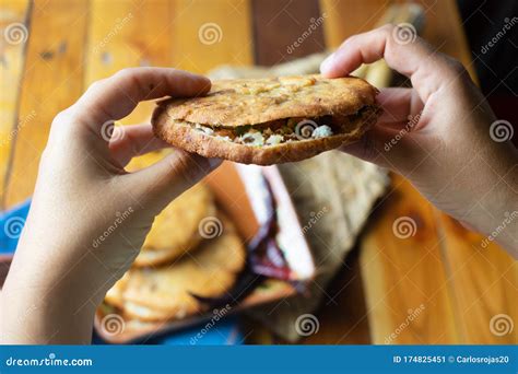 Mexican Food Corn Gorditas Stock Image Image Of Cheese Green