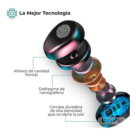 Ripley AudÍfonos Bluetooth InalÁmbricos F9 TÁctil Estuche Cargador