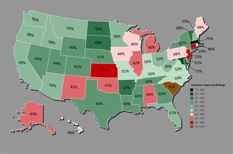 Approval Rating Of Each Governor[5400x3586] R Mapporn