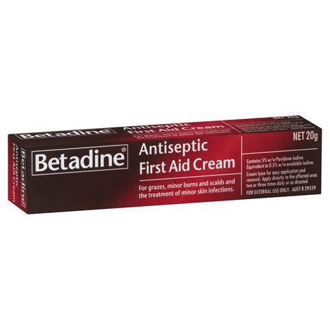 Betadine First Aid Cream 20g Emedical