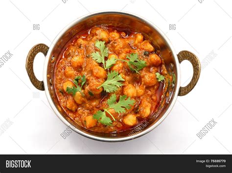 Chana Masala Spicy Image Photo Free Trial Bigstock