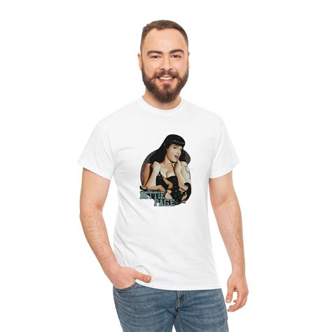 Bettie Page Good Vs Bad T Shirt 1950s Queen Of Pinups Model Black