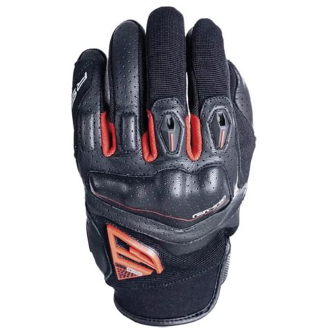 Gants Five RS2 Evo Noir Rouge Gants Moto Été