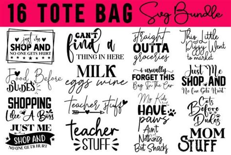 Tote Bag SVG Bundle Shopping Bag SVG Graphic By Biplab Studio