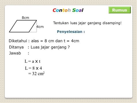 Yuk Mojok Contoh Soal Jajar Genjang Dan Jawabannya