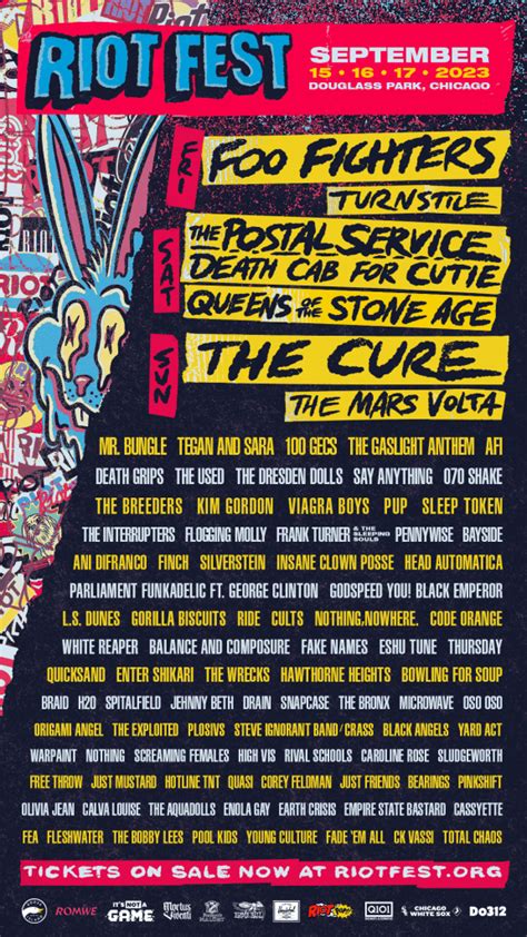 News Riot Fest Announces Full 2023 Lineup New Noise Magazine