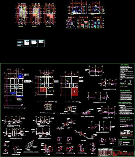 Project Housing Two Levels DWG Full Project For AutoCAD Designs CAD