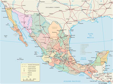 Mapas Geográficos Do México