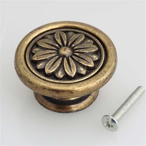 2021 Dia 40mm Antique Brass Drawer Kitchen Cabinet Knobs Pulls Vintage Bronze Dresser Door