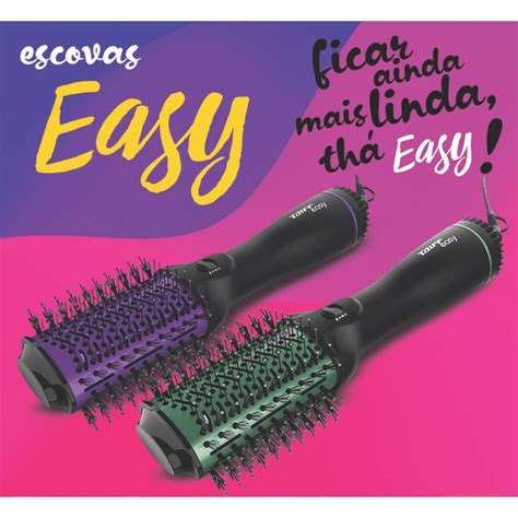 Escova De Cabelo Secadora Taiff V Easy Oval W Seca Alisa E