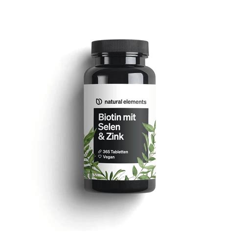 Biotin Mit Selen Zink Tabletten Natural Elements