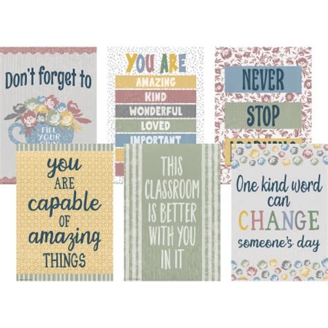 Teacher Created Resources® Classroom Cottage Positive Posters Set Of 6