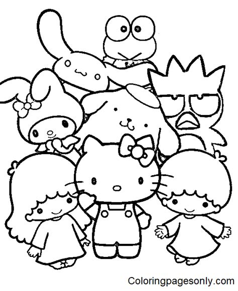 Sanrio Free Printable Coloring Pages Sanrio Coloring Pages Coloring Ca6