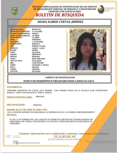 Ayúdanos a encontrarla Familiares buscan a Diana Karen desapareció