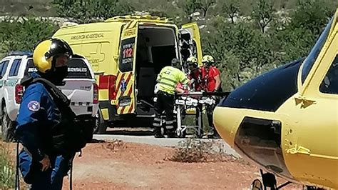 Evacuada En Helicóptero Una Mujer Herida En El Río Chicamo En Abanilla