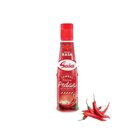 Jual Sasa Saus Sambal Extra Pedas Saus Tomat 135gr Botol Plastik