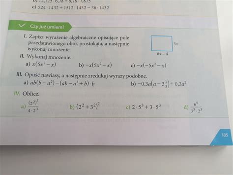 Obicz Zad Iv Str Matematyka Z Kluczem Prosz O Pomoc Mam To Na