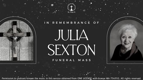 Funeral Mass Julia Sexton August 3 2023 YouTube