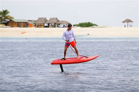 Jetfoiler The Motorized Hydrofoil Attached To A Surfboard Takes Surfing