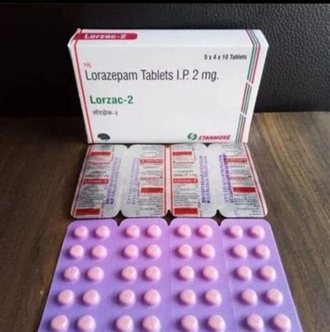 Lorazepam Tablets Ip 2 Mg 50 Treatment Anxiety At Rs 3329pack In